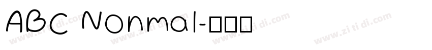 ABC Nonmal字体转换